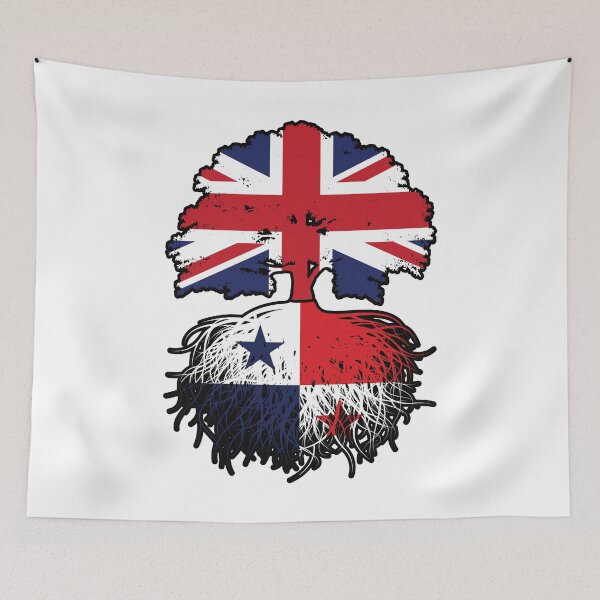 Item preview, Panama Panamanian British UK Tree Roots Flag designed and sold by FlagX.