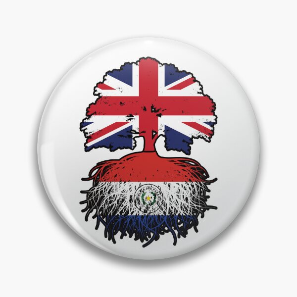 Item preview, Paraguay Paraguayan British UK Tree Roots Flag designed and sold by FlagX.