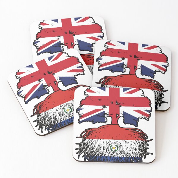 Item preview, Paraguay Paraguayan British UK Tree Roots Flag designed and sold by FlagX.