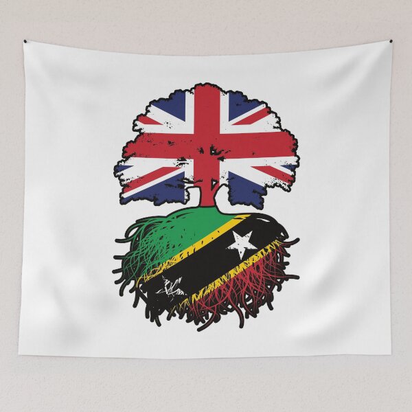 Item preview, Saint Kitts Kittitian British UK Tree Roots Flag designed and sold by FlagX.