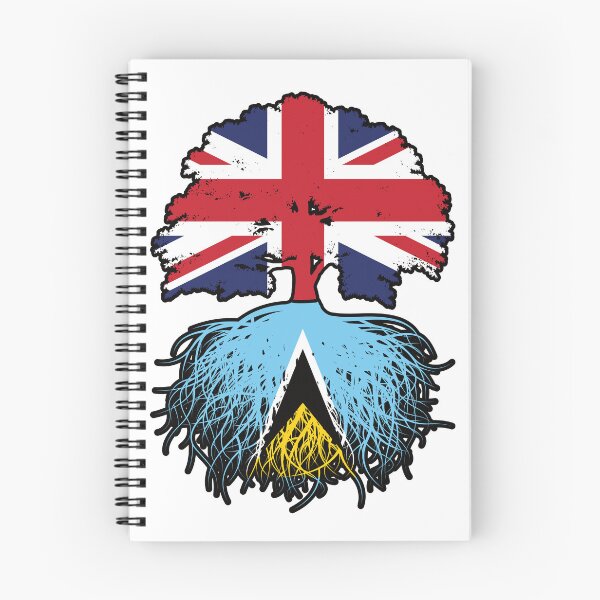 Item preview, Saint Lucia Saint Lucian British UK Tree Roots Flag designed and sold by FlagX.