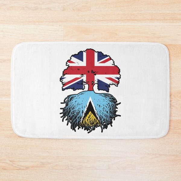 Item preview, Saint Lucia Saint Lucian British UK Tree Roots Flag designed and sold by FlagX.