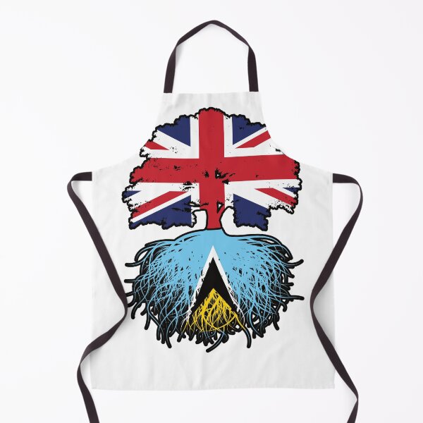 Item preview, Saint Lucia Saint Lucian British UK Tree Roots Flag designed and sold by FlagX.