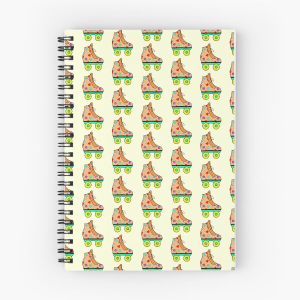 Item preview, Retro Roller Blade with Hearts and Smiley Flowers Orange, Yellow and Green  designed and sold by MrsCreative1.