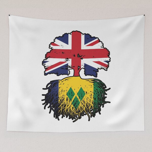 Item preview, Saint Vincent Vincentian British UK Tree Roots Flag designed and sold by FlagX.