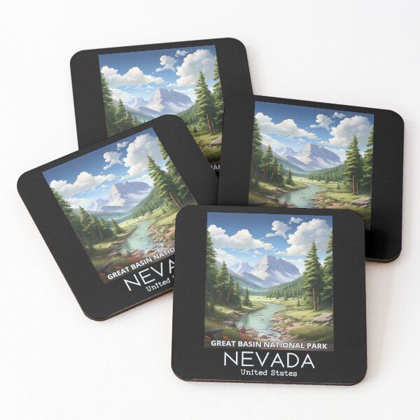 Item preview, A Vintage Travel Illustration of Great Basin National Park - Nevada - US designed and sold by GoodOldVintage.