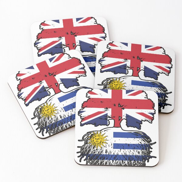 Item preview, Uruguay Uruguayan British UK Tree Roots Flag designed and sold by FlagX.