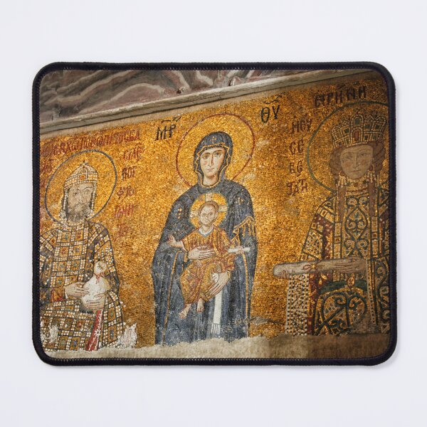 Item preview, Very old mosaic of the Virgin Mary and infant Jesus designed and sold by Photopat.