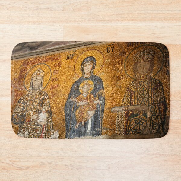 Item preview, Very old mosaic of the Virgin Mary and infant Jesus designed and sold by Photopat.