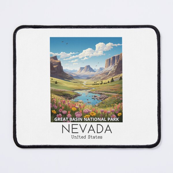 Item preview, A Vintage Travel Illustration of Great Basin National Park - Nevada - US designed and sold by GoodOldVintage.