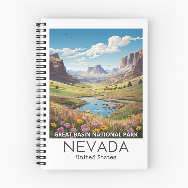 Item preview, A Vintage Travel Illustration of Great Basin National Park - Nevada - US designed and sold by GoodOldVintage.