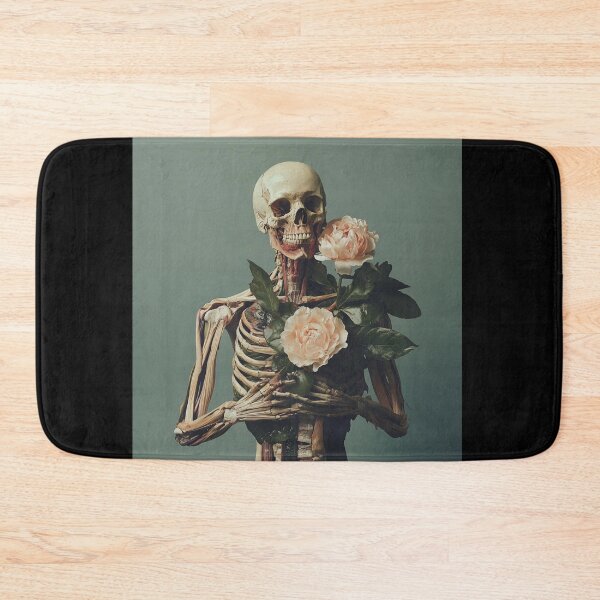 Item preview, Romantic forever skeleton with flowers designed and sold by SmileshareShop.