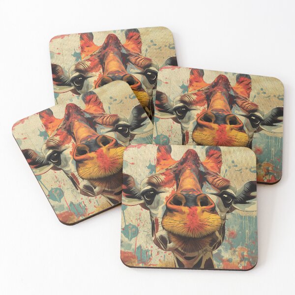 Item preview, Cute giraffe. Funny animal art. designed and sold by GiriaGallery.