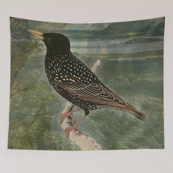 Item preview, Starling Wildlife Bird Lover Digital Art designed and sold by SoulscapeStudio.