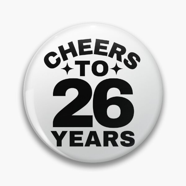 Item preview, Cheers to 26 Years - Birthday or Anniversary Celebration designed and sold by highflycrafts.