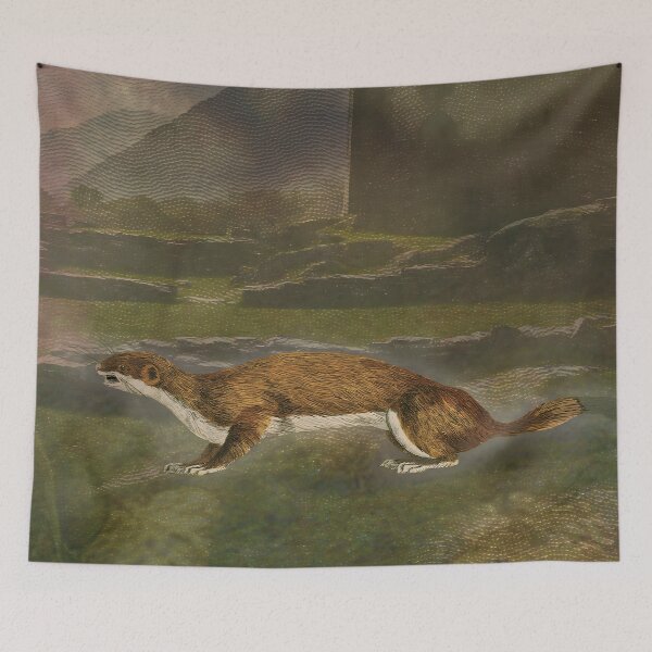 Item preview, Stoat Nature Forest Wild Digital Art designed and sold by SoulscapeStudio.
