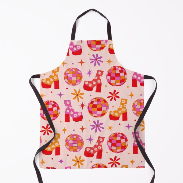Item preview, Disco Ball and Groovy Shoes with Retro Flowers Pattern  designed and sold by Yasminepatterns .