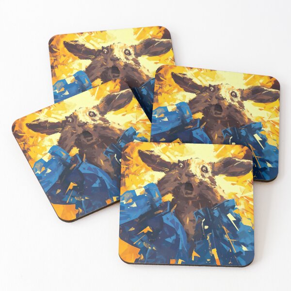 Item preview, Emotional hare. Emotion. Surprise. Delight. Funny animal art designed and sold by GiriaGallery.