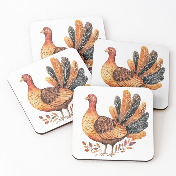 Item preview, Watercolor Turkey Illustration for Stickers and Apparel designed and sold by Liseri.