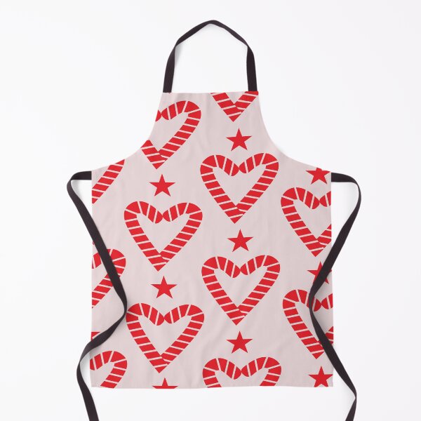Item preview, Christmas Red Candy Hearts with Stars Pattern  designed and sold by Yasminepatterns .