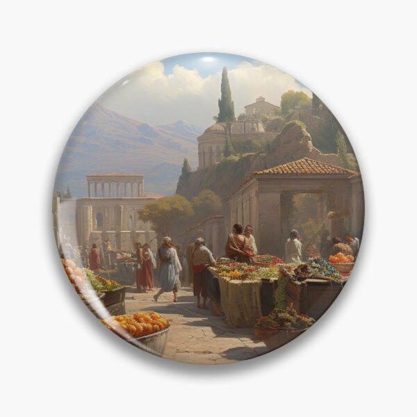 Item preview, Market Day In Pompeii designed and sold by KootenayDesigns.