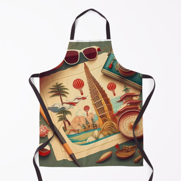 Item preview, Vintage Adventure Travel Gear Illustration designed and sold by RaiyaTees.