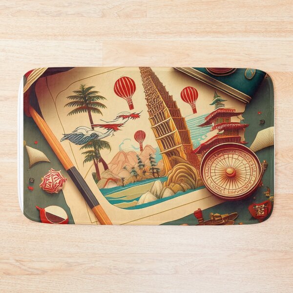 Item preview, Vintage Adventure Travel Gear Illustration designed and sold by RaiyaTees.