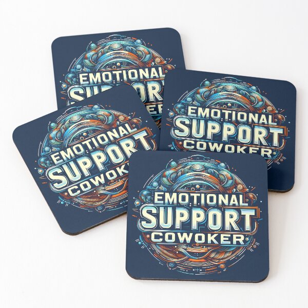 Item preview, Emotional support coworker, typography designed and sold by maxmaj.