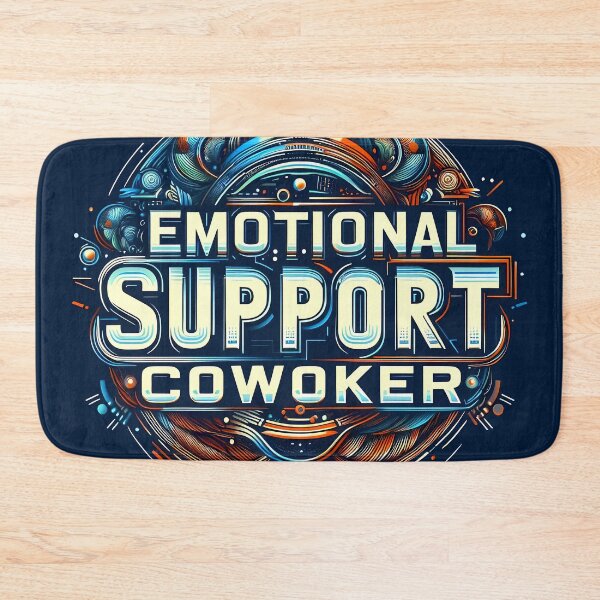Item preview, Emotional support coworker, typography designed and sold by maxmaj.