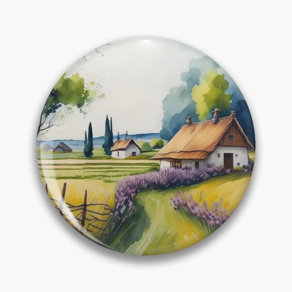 Item preview, Serene Countryside with Lavender Fields designed and sold by RaiyaTees.