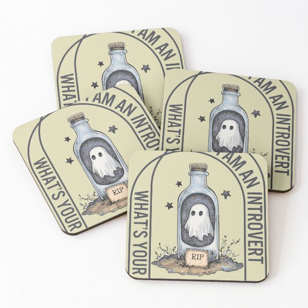Item preview, Introvert Ghost - Cute & Funny - Halloween Special designed and sold by TuncGK.