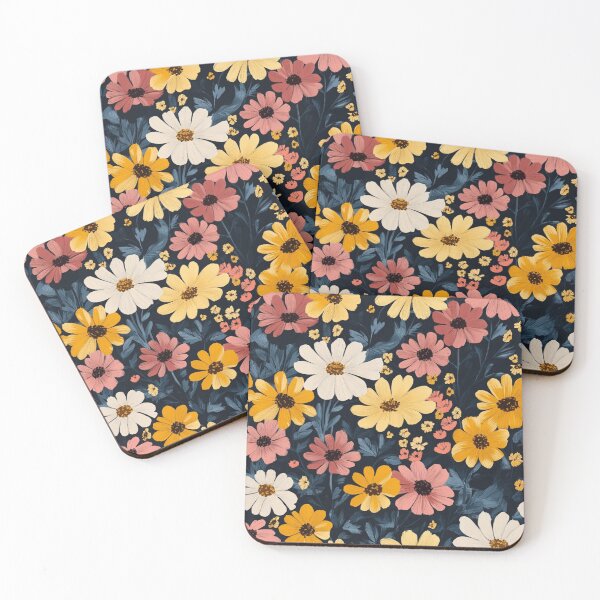 Item preview, Colorfull meadow flowers pattern designed and sold by SmileshareShop.