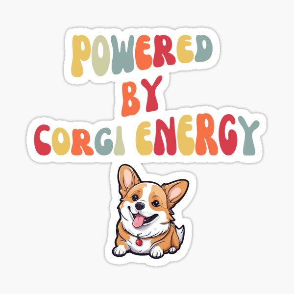 Artikelvorschau, Angetrieben von Corgi Energy Groovy entworfen und verkauft von AVStore28.