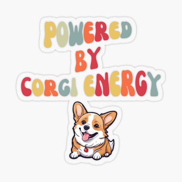 Artikelvorschau, Angetrieben von Corgi Energy Groovy entworfen und verkauft von AVStore28.