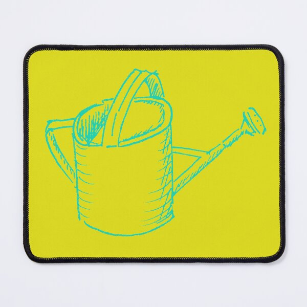 Item preview, Yellow and Turquoise Wateringcan designed and sold by MagentaTwilight.