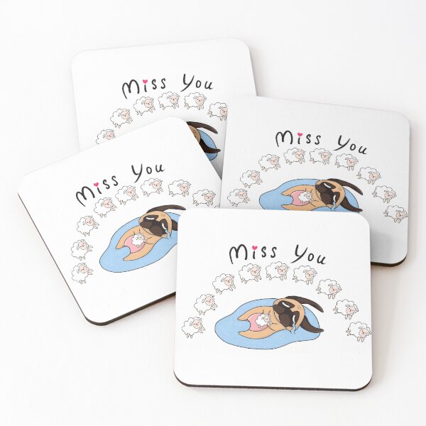 Item preview, Crying pug missing you designed and sold by pugbobo.