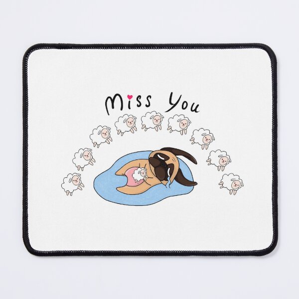 Item preview, Crying pug missing you designed and sold by pugbobo.