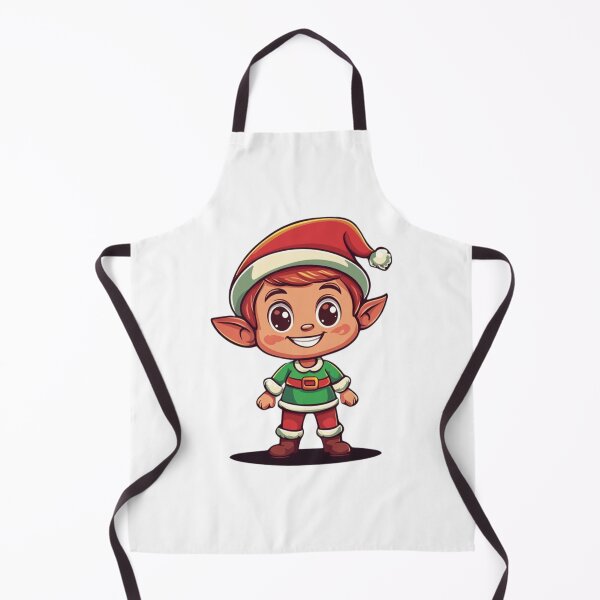 Item preview, Cheerful Christmas Elf in Festive Outfit designed and sold by IllustrifyArts.