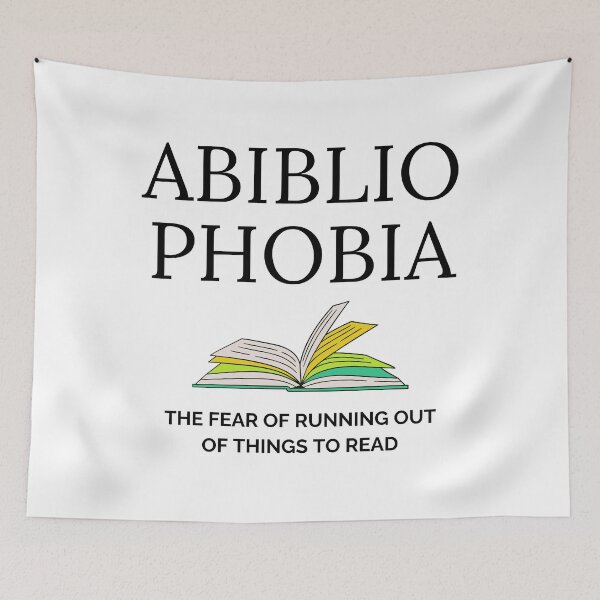 Item preview, Abibliophobia Definition for Bibliophiles - Book Lover Humor designed and sold by BunBuntheDog-.