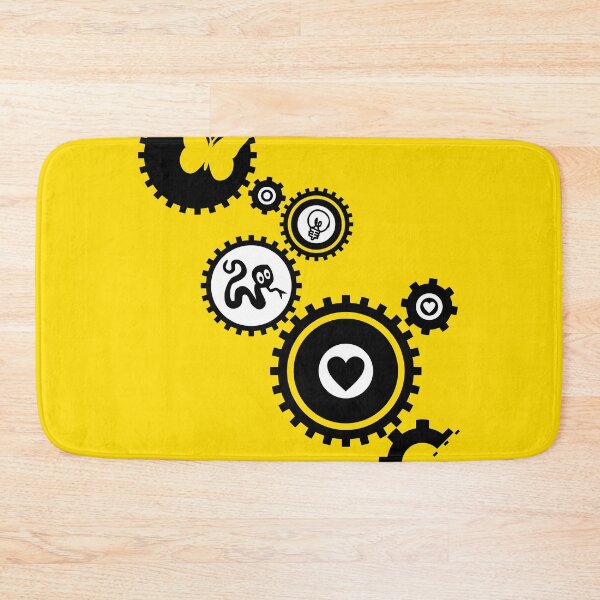 Item preview, Gears yellow art design - Youthful and fun design that reflects the gears in your head in full steam ahead action! designed and sold by amoreternoshop.