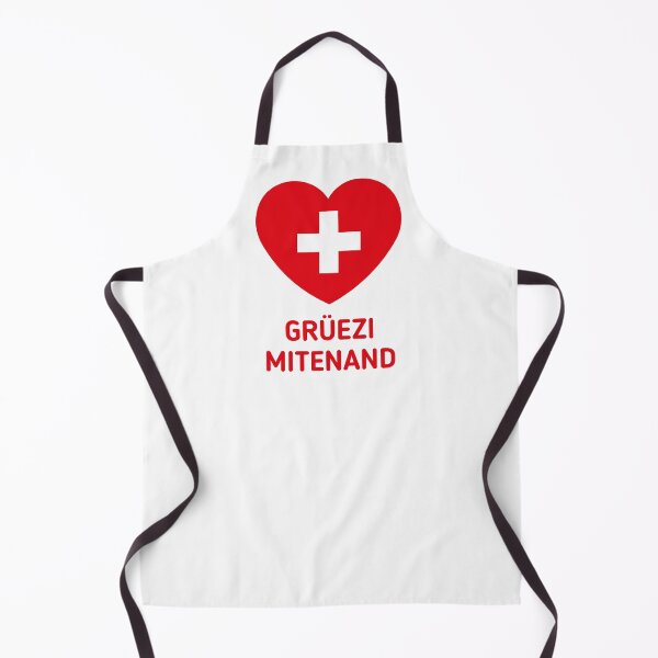 Item preview, Grüezi Mitenand (Switzerland / Heart / Swiss Flag / 1C) designed and sold by Roderix.