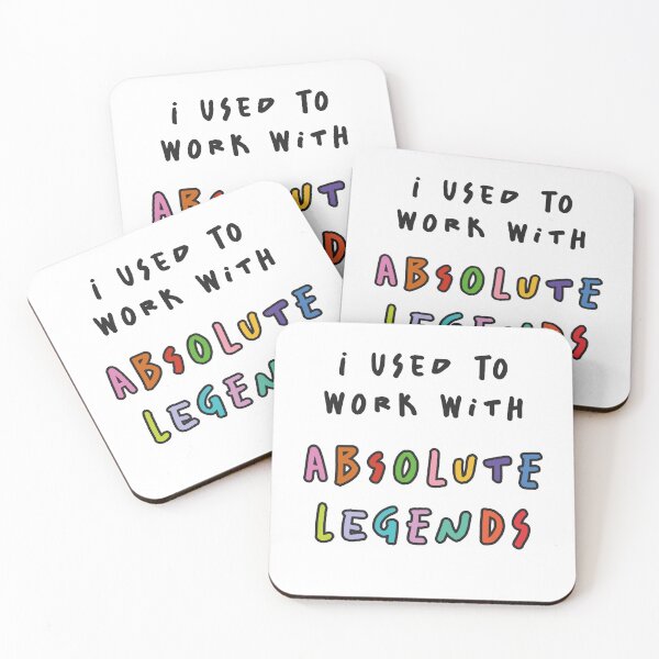 Item preview, I Used To Work With Absolute Legends designed and sold by iconikit.