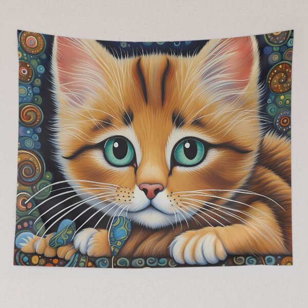 Item preview, Folk Art Kitten designed and sold by Colin Bentham.