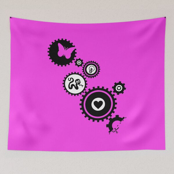 Item preview, Gears pink art design - Youthful and fun design that reflects the gears in your head in full steam ahead action! designed and sold by amoreternoshop.