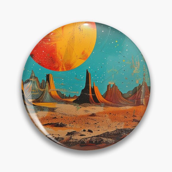 Item preview, Desert Planet Retro Pop Art 1 designed and sold by AstroRisq.