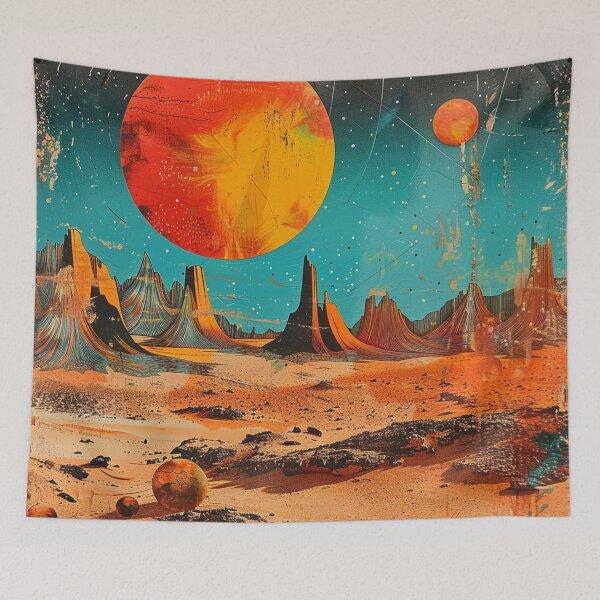 Item preview, Desert Planet Retro Pop Art 1 designed and sold by AstroRisq.