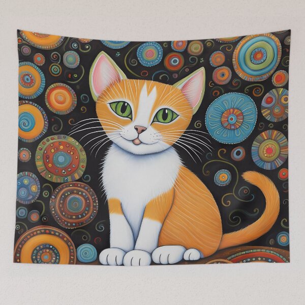 Item preview, Folk Art Kitten designed and sold by Colin Bentham.