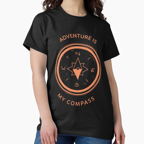Item preview, Adventure is my compass T-shirt designed and sold by Questway.