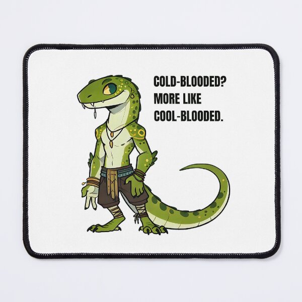 Item preview, Lizardfolk: Cold-blooded? More like cool-blooded. designed and sold by musthavewords.