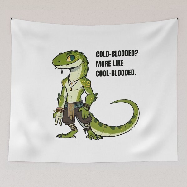 Item preview, Lizardfolk: Cold-blooded? More like cool-blooded. designed and sold by musthavewords.